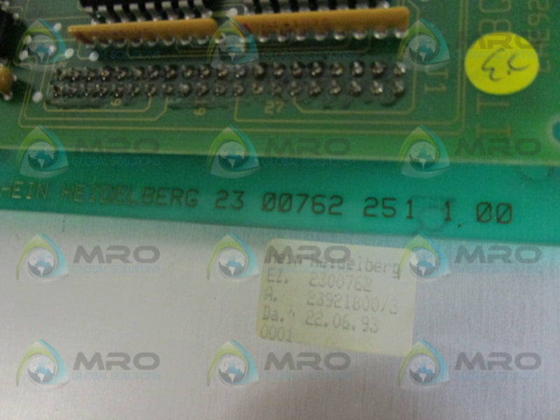 HEIN HEIDELBERG EZ2300762 2300762251100 KEYPAD  UNMP