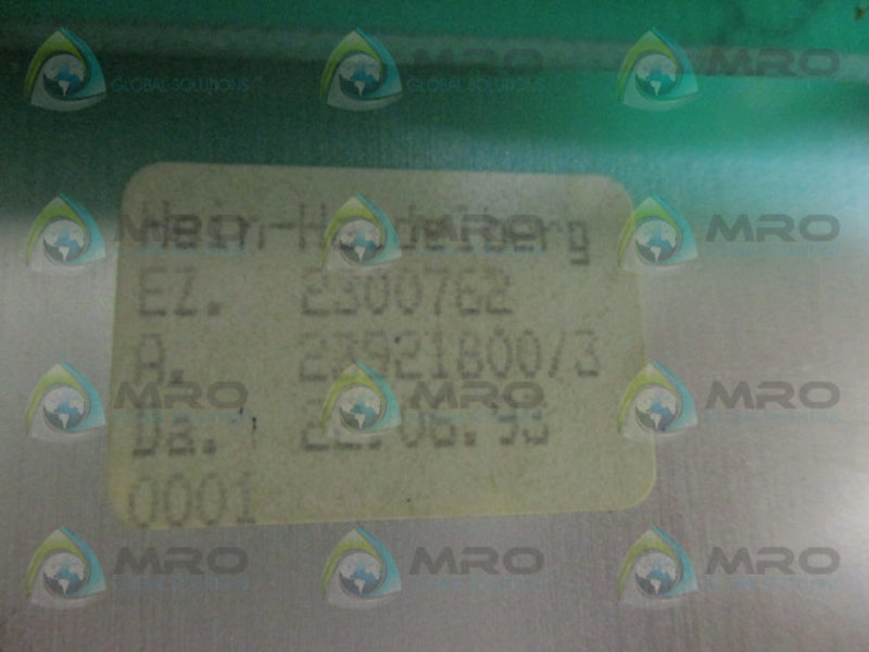 HEIN HEIDELBERG EZ2300762 2300762251100 KEYPAD  UNMP