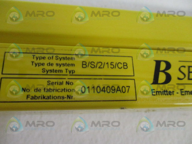 TAPESWITCH B/S/2/15/CB LIGHT CURTAIN EMITTER  NSNP