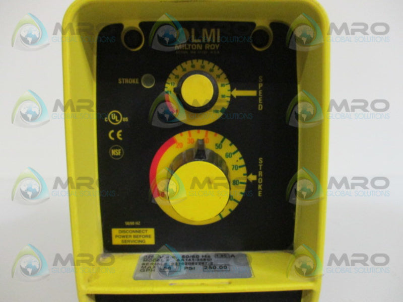 LMI MILTON ROY AA141-358SI METERING PUMP  UNMP