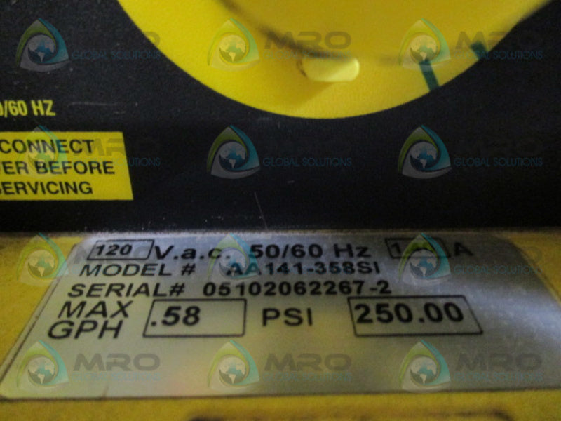 LMI MILTON ROY AA141-358SI METERING PUMP  UNMP