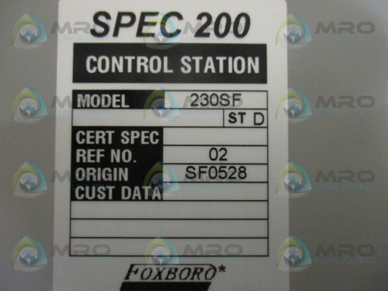 FOXBORO 230SF CONTROL STATION  NSMP