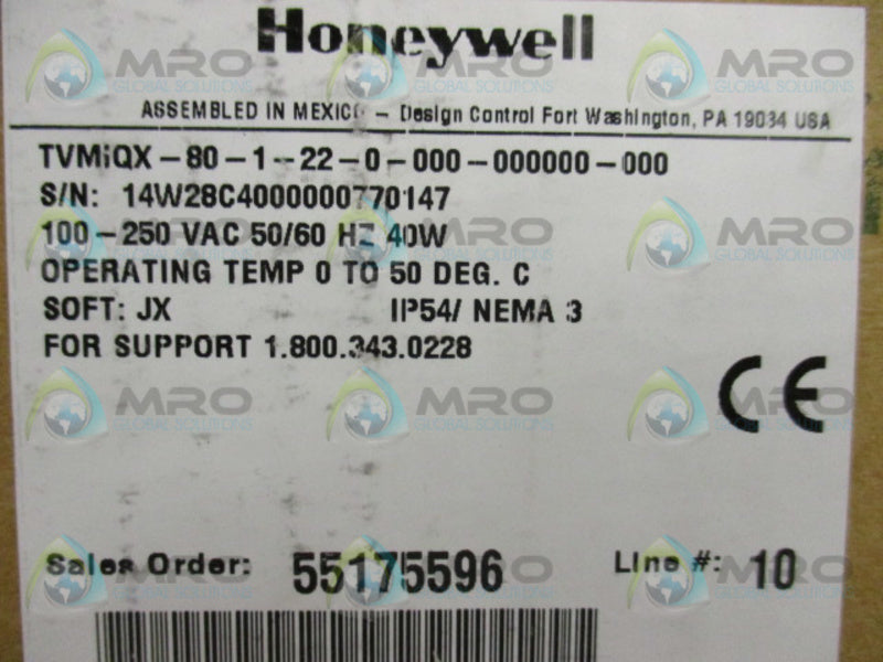 HONEYWELL TVMIQX-80-1-22-0-000-000000-000 RECORDER  NSFS