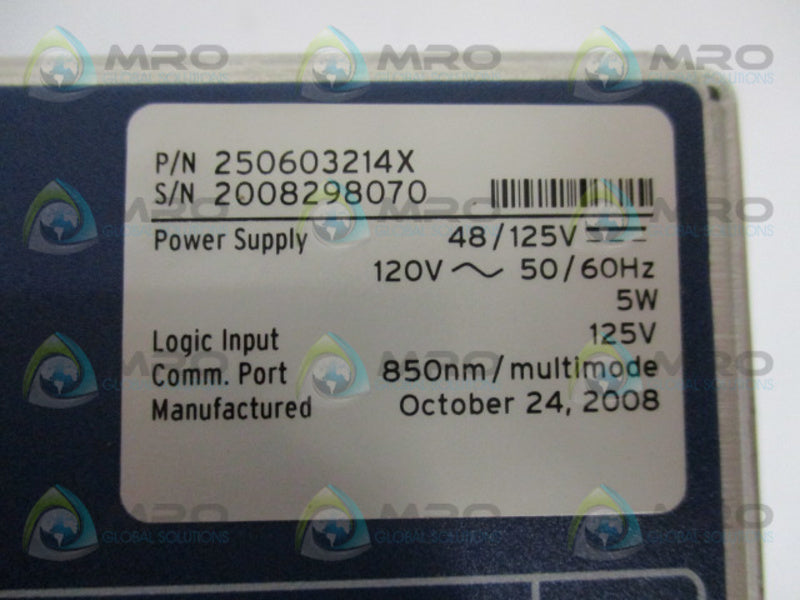 SEL SEL-2506 250603214X REMOTE I/O MODULE  NSMP