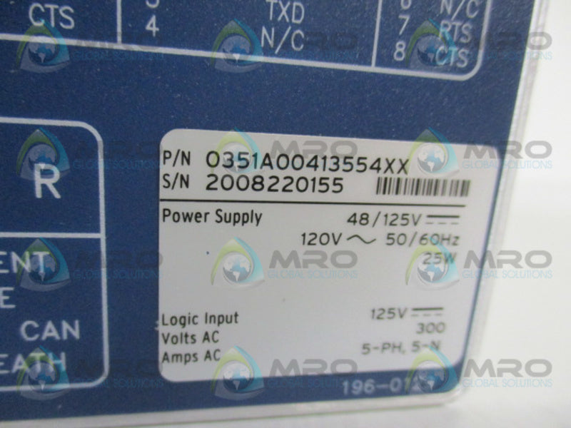 SEL SEL-351A 0351A00413554XX NSMP