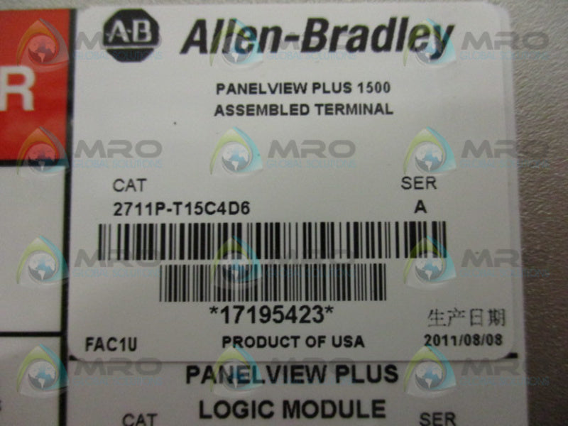INDUSTRIAL SPARE PART 2711P-T15C4D6 SER. A  NSMP