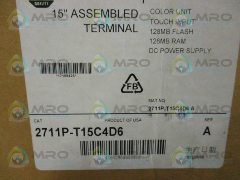 INDUSTRIAL SPARE PART 2711P-T15C4D6 SER. A  NSMP