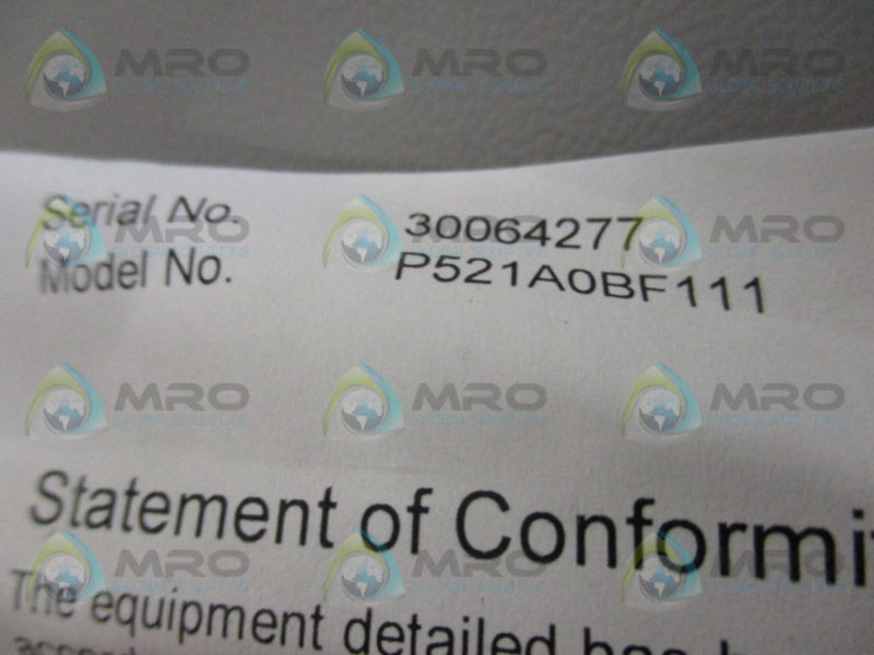 AREVA MICOM P521A0BF111 OVERCURRENT RELAY  NSMP