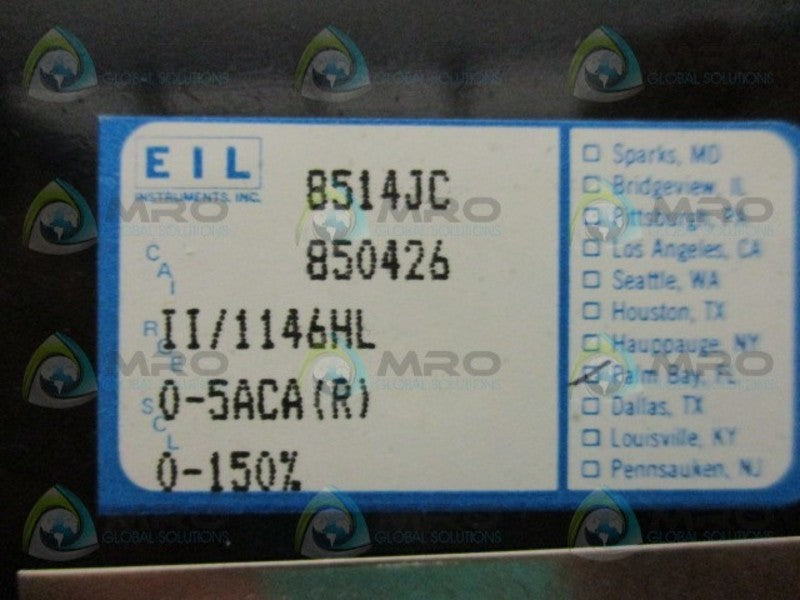 EIL INSTRUMENTS II/1146HL PANEL METER  NSMP