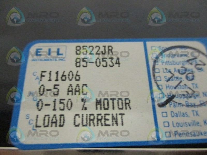 EIL INSTRUMENTS F11606 PANEL METER  NSMP