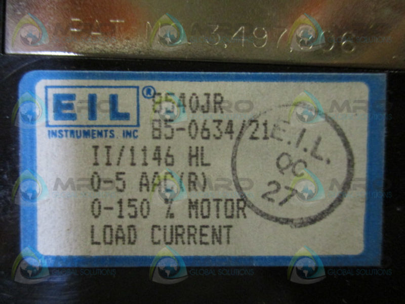 EIL INSTRUMENTS II/1146HL PANEL METER  UNMP