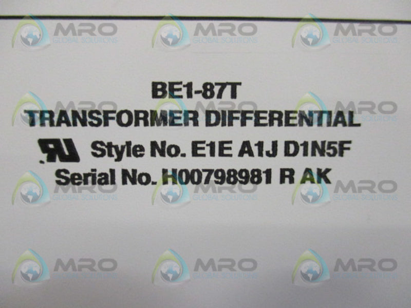 BASLER ELECTRIC BE1-87TE1EA1JD1N5F  NSMP