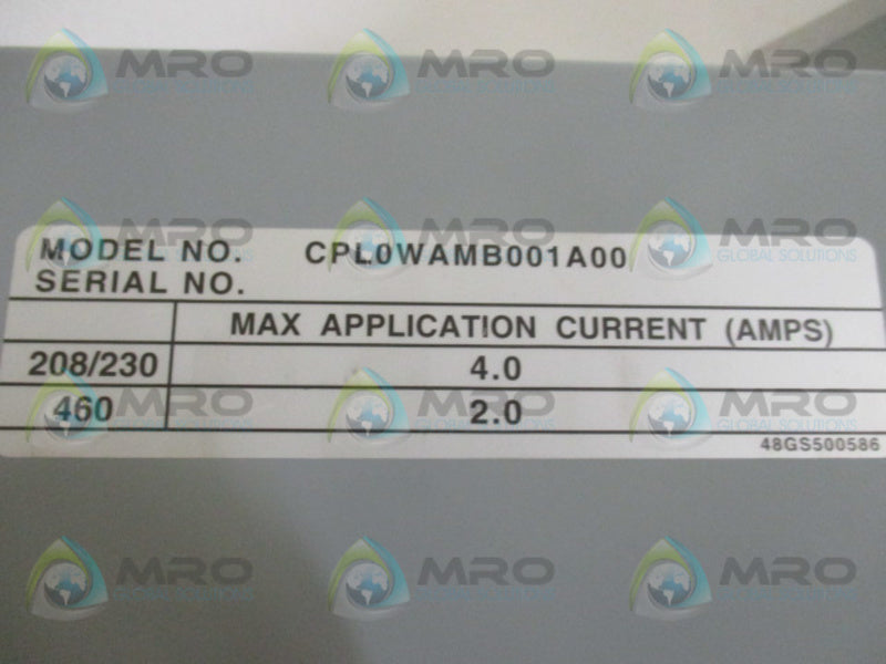 MOTORMASTER CPL0WAMB001A00 PRESSURE CONTROLLER  NSMP