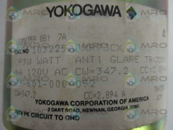 YOKOGAWA 103225AJXR7JCX METER (AS PICTURED)  NSMP