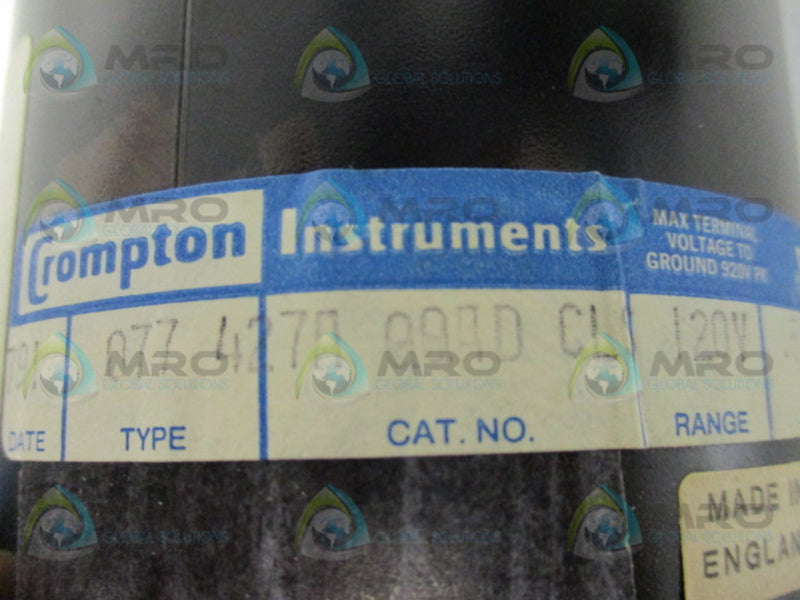 CROMPTON 077427AQQADCLS VOLT METER  NSNP