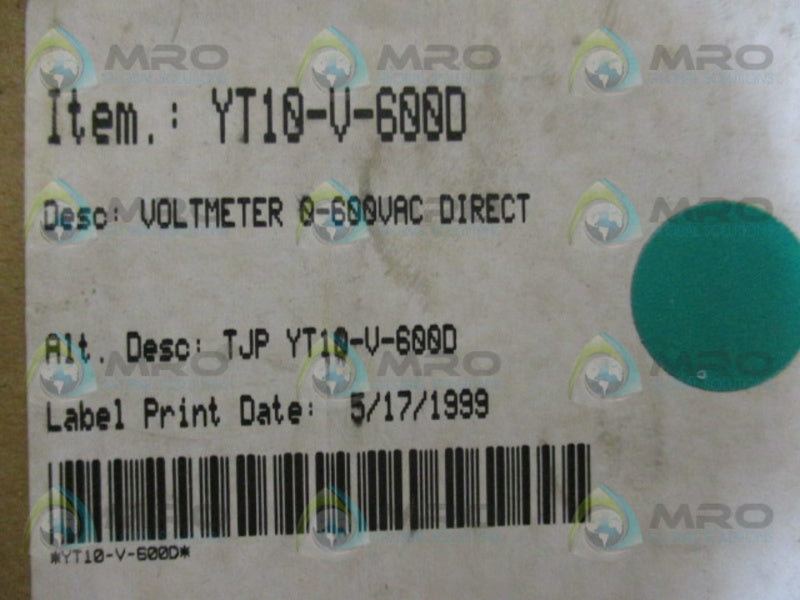TOSHIBA YT10-V-600D METER  NSMP