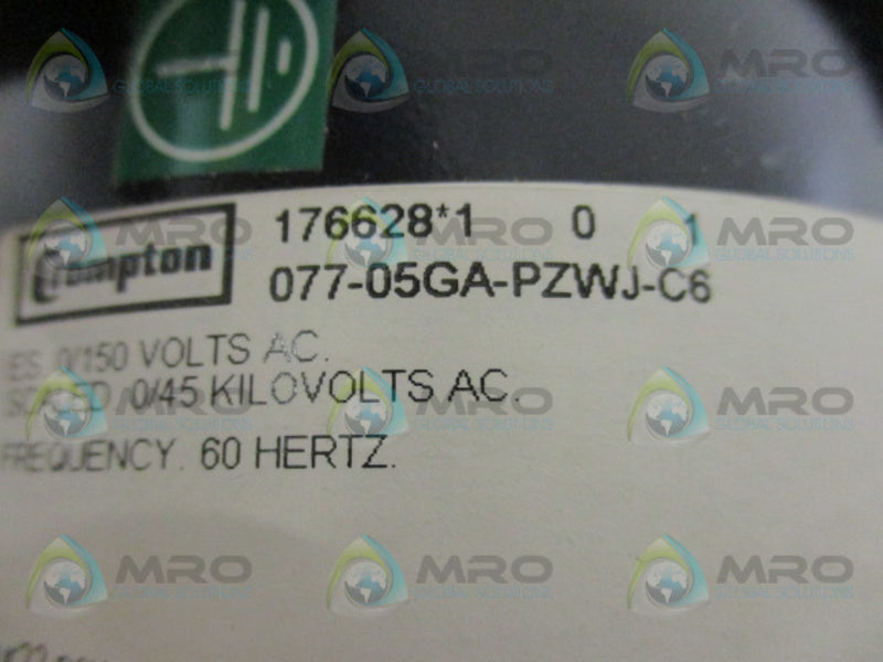 CROMPTON 077-05GA-PZWJ-C6 METER  NSMP