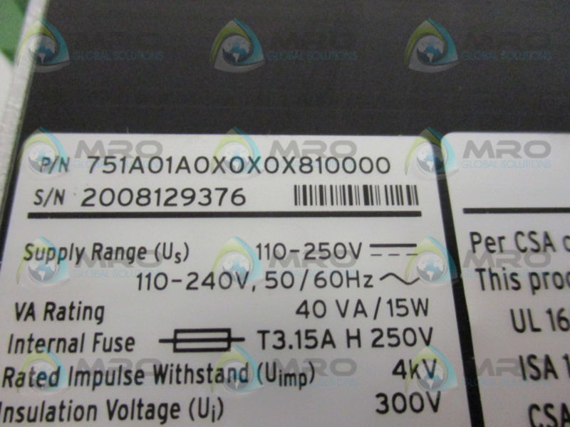 SEL SEL-751A 751A01A0X0X0X810000  NSMP