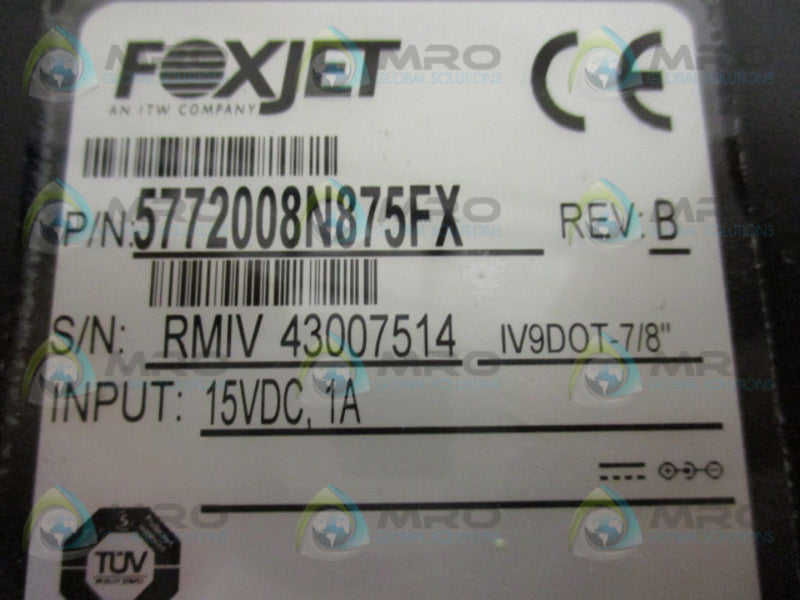 FOXJET 5772008N875FX PRINTHEAD  NSMP