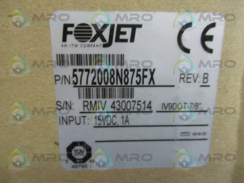 FOXJET 5772008N875FX PRINTHEAD  NSMP
