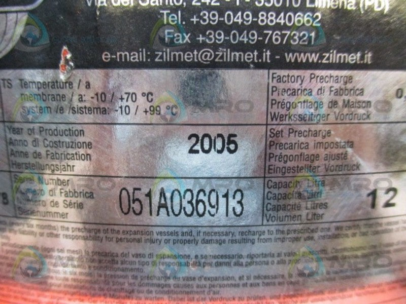 ZILMET BS 4814 TANK  UNMP