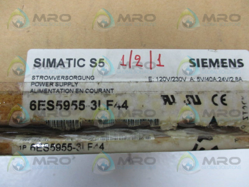SIEMENS SIMATIC S5 6ES5955-3LF44  NSMP