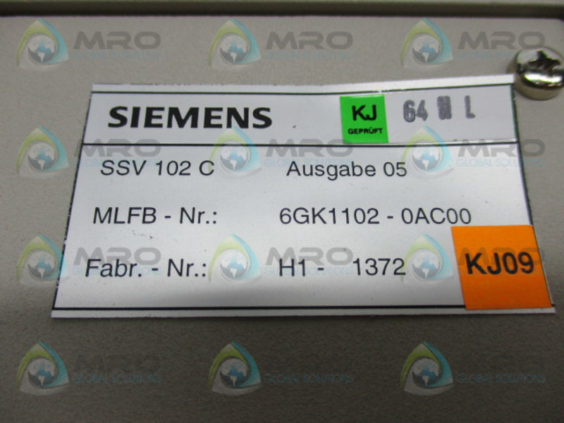 SIEMENS 6GK1102-0AC00 ETHERNET FAN-OUT BOX  NSMP