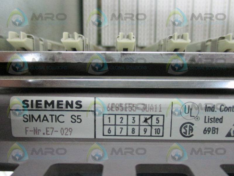 SIEMENS SIMATIC S5 6ES5155-3UA11 RACK (AS-PICTURED)  UNMP
