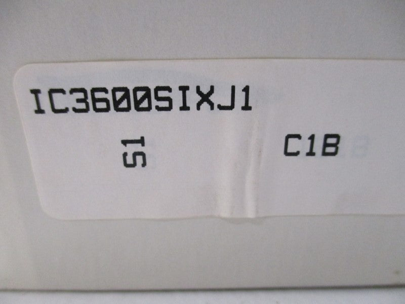 GENERAL ELECTRIC IC3600SIXJ1C1B NSMP