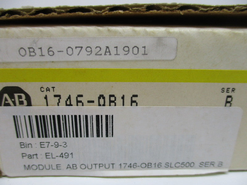 ALLEN BRADLEY 1746-OB16 SER. B  NSMP