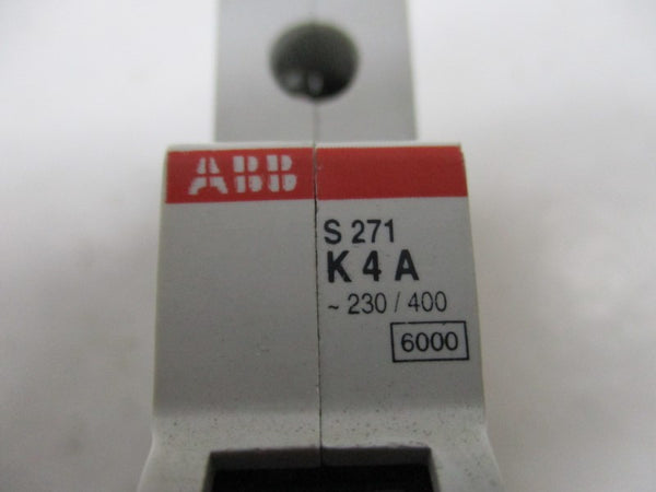 ABB S271-K4A CIRCUIT BREAKER 4A 400V  UNMP