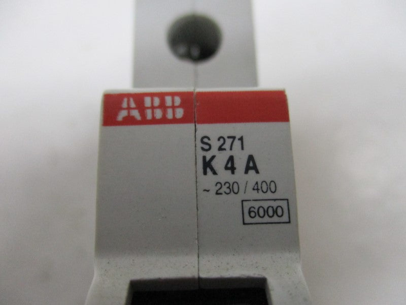 ABB S271-K4A CIRCUIT BREAKER 4A 400V  UNMP