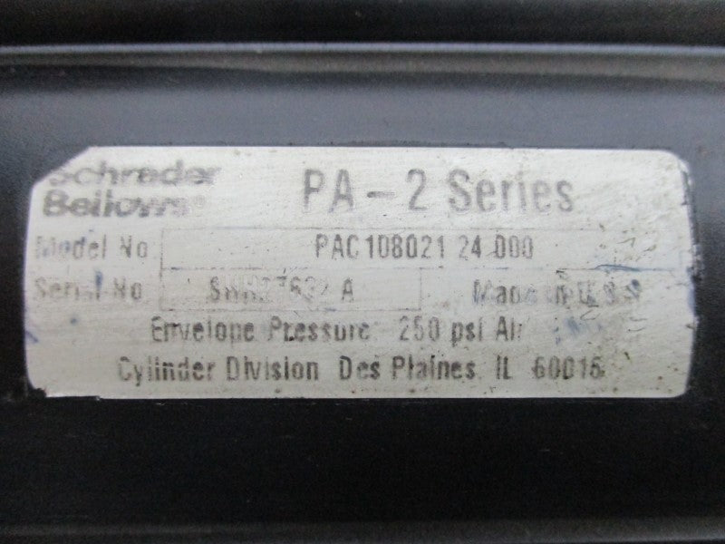 SCHRADER BELLOWS PAC10802124.000  UNMP