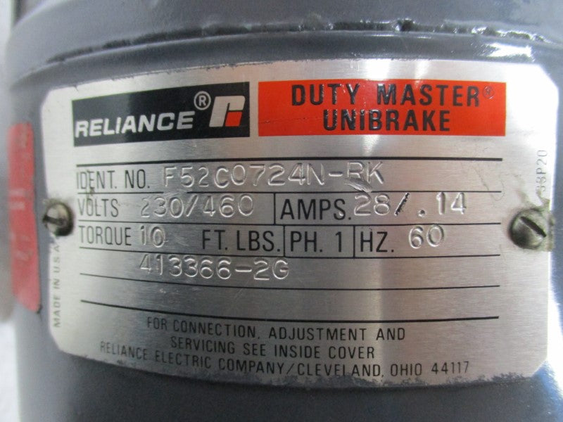 RELIANCE ELECTRIC F52C0724N-RK UNMP