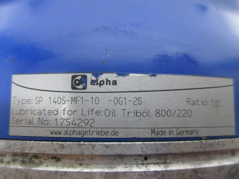 WITTENSTEIN SP140S-MF1-10-0G1-2S UNMP