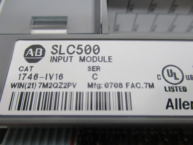 ALLEN BRADLEY 1746-IV16 SER. C NSMP