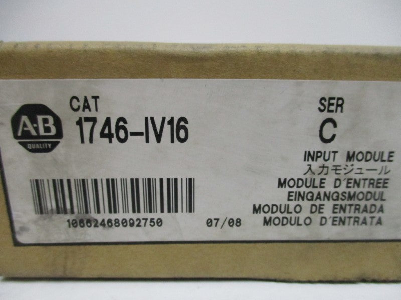 ALLEN BRADLEY 1746-IV16 SER. C NSMP