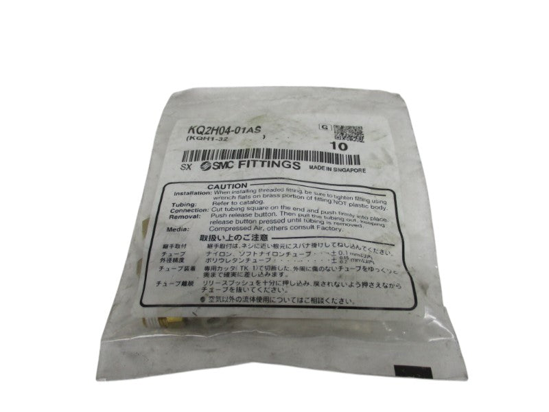 SMC KQ2H04-01AS (PKG OF 10) NSMP