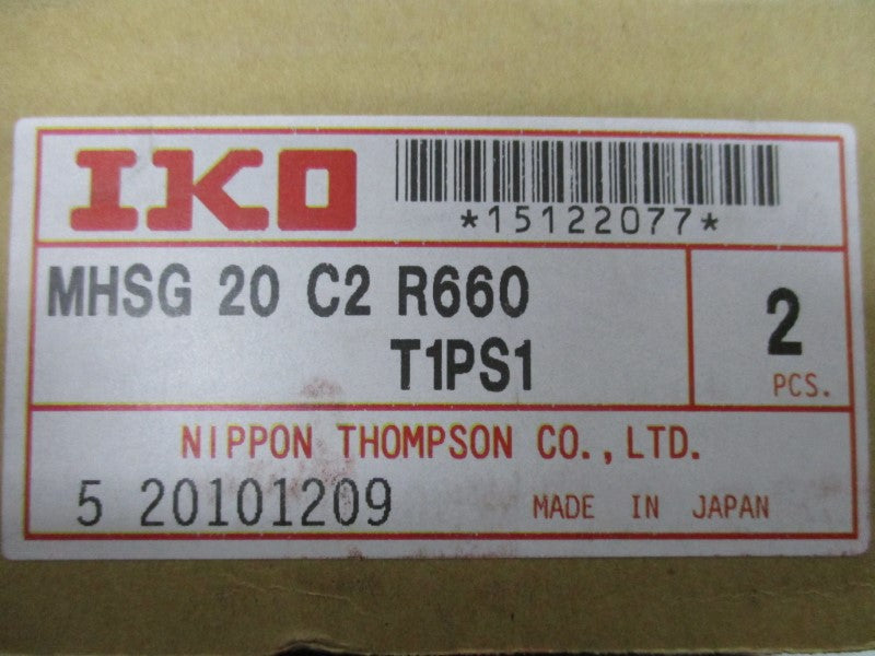 IKO MHSG-20-C2-R660-T1PS1 (PKG OF 2) NSMP