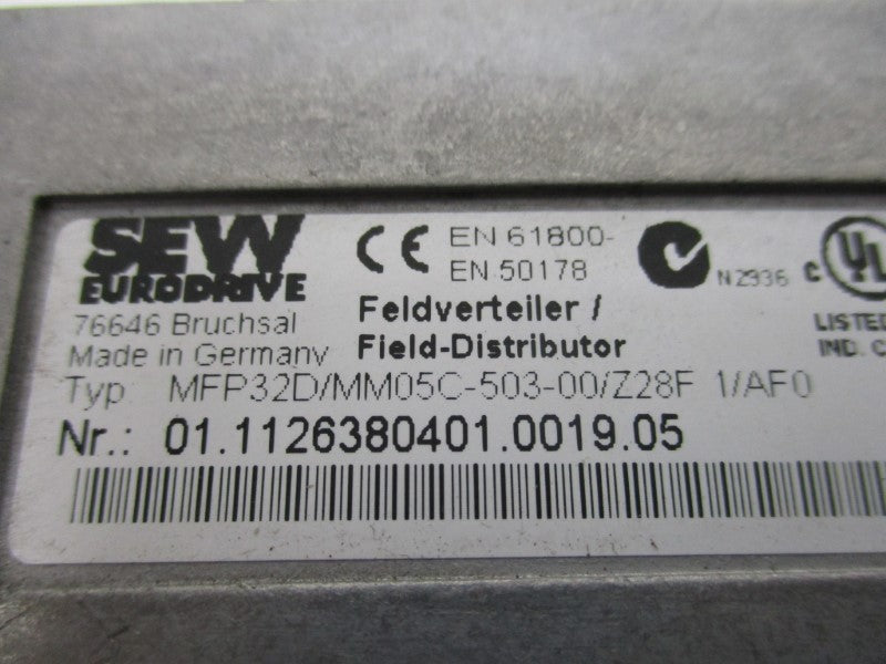 SEW EURODRIVE MFP32D/MM05C-503-00/Z28F1/AF0 UNMP