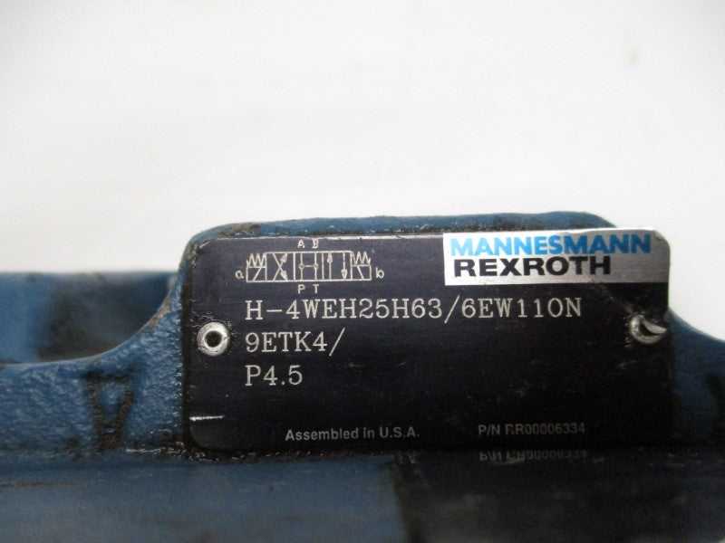REXROTH H-4WEH25H63/6EW110N9ETK4/P4.5 UNMP