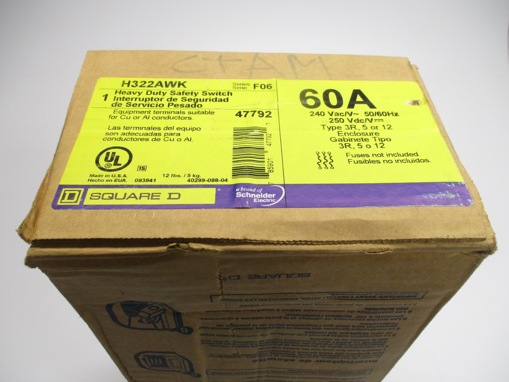 SQUARE D H322AWK SER. F06 NSFS