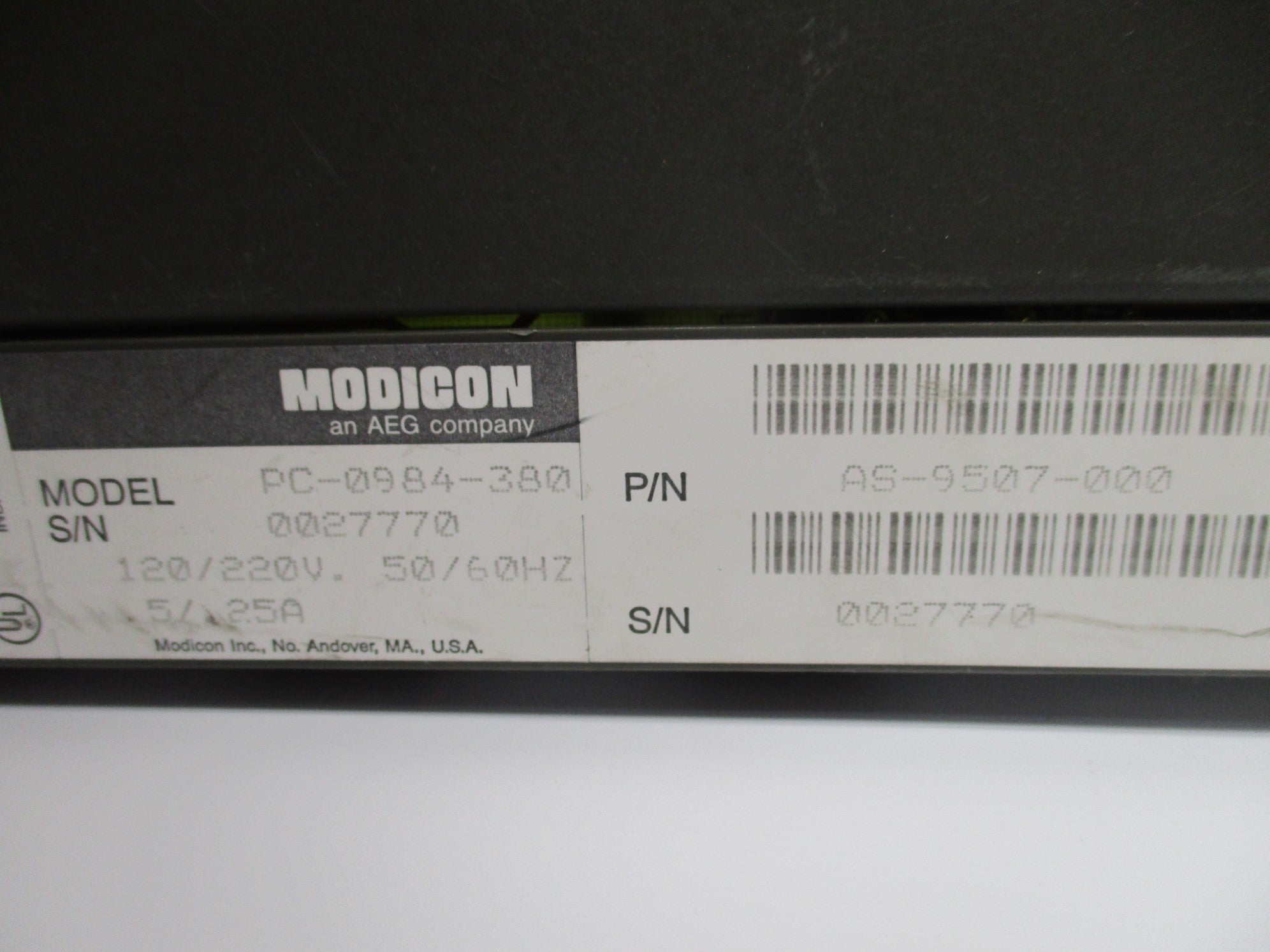 MODICON PC-0984-380 AS-9507-000 (NO KEY) UNMP