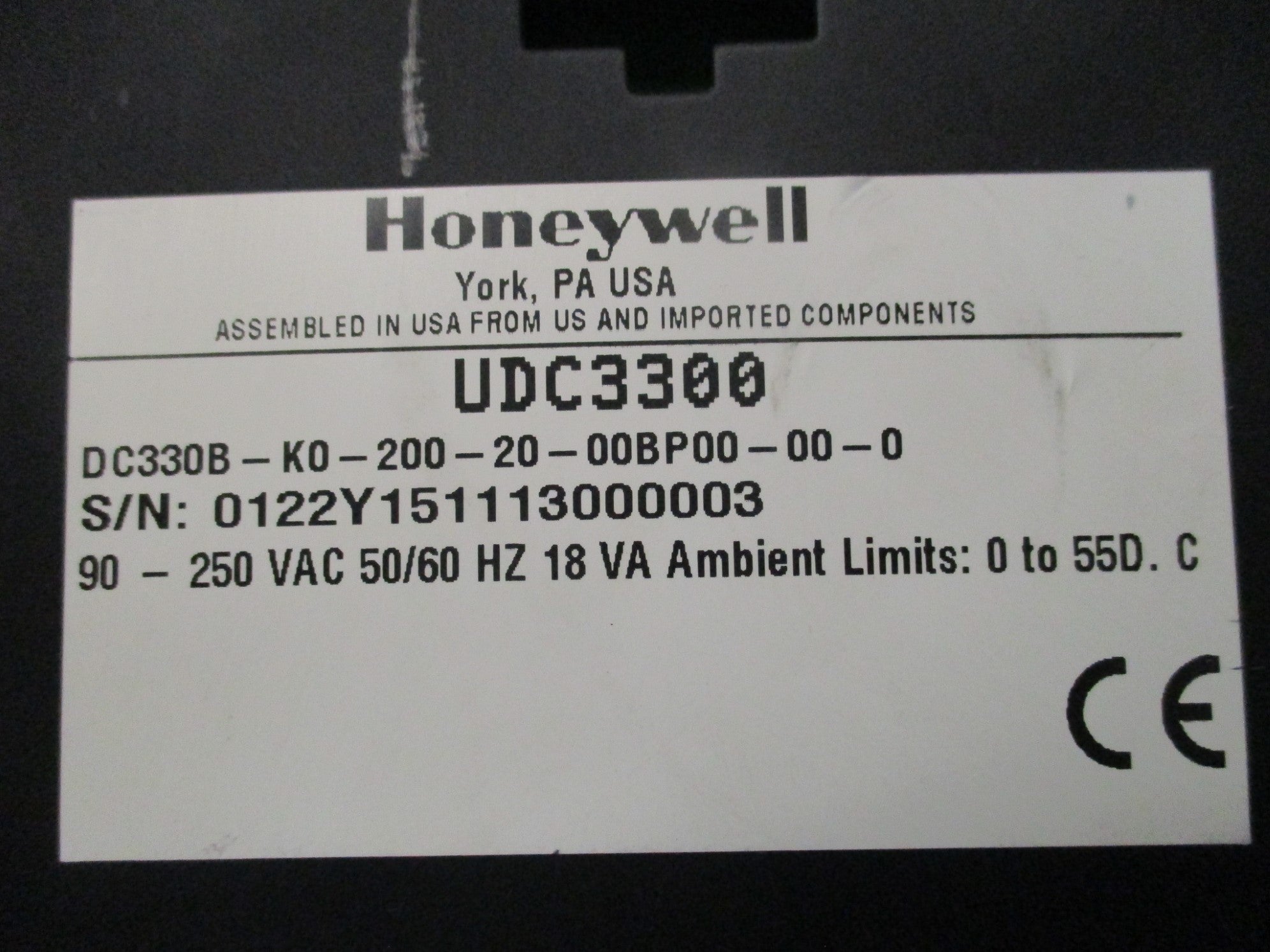 HONEYWELL DC330B-K0-200-20-00BP00-00-0 UNMP