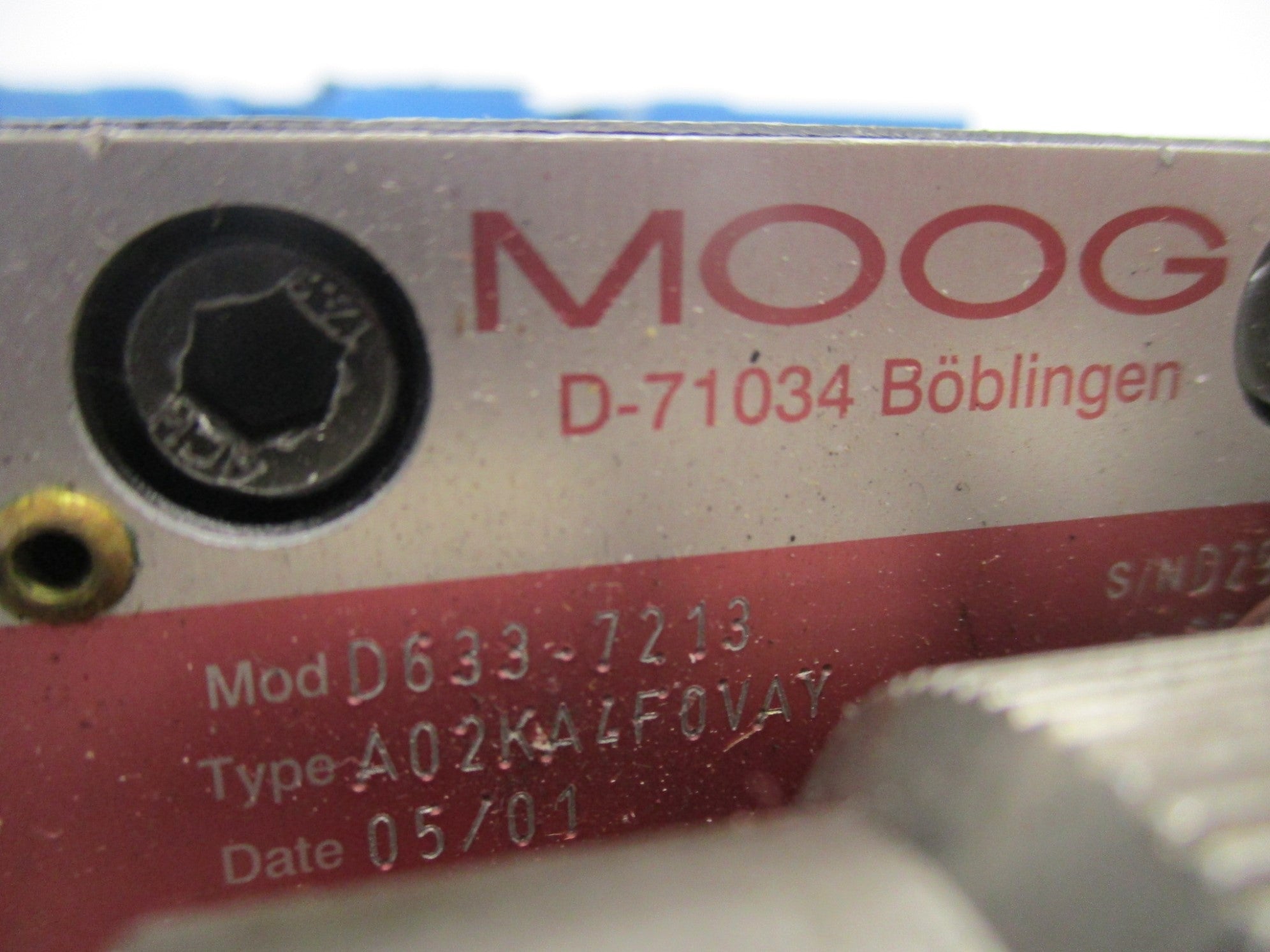 MOOG D633-7213 UNMP