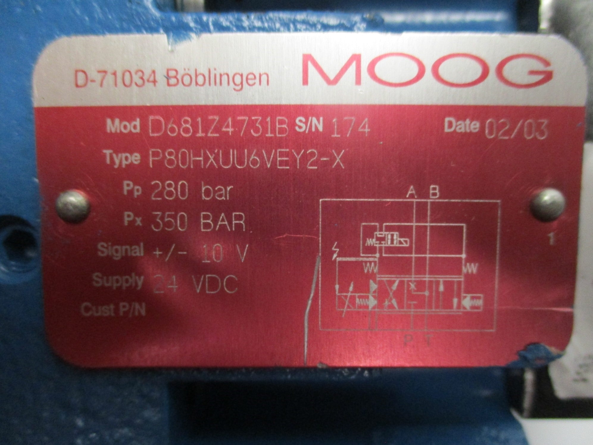 MOOG D633-7213 UNMP