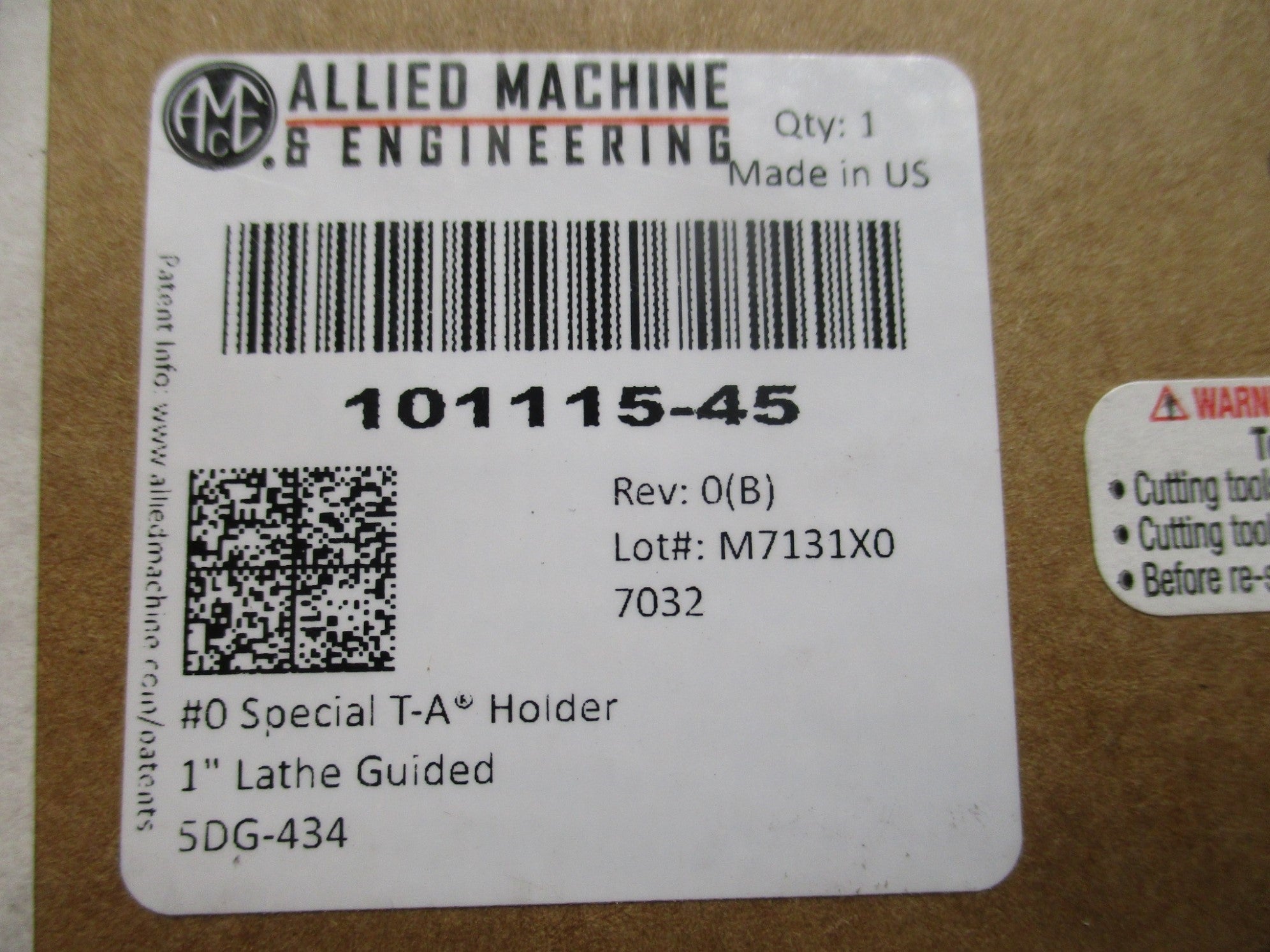 ALLIED MACHINE & ENGINEERING 101115-45 1" NSMP