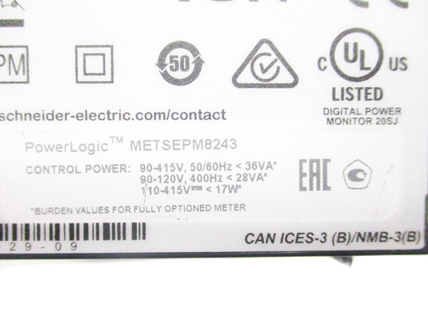 SCHNEIDER ELECTRIC METSEPM8244 415V 60Hz NSMP