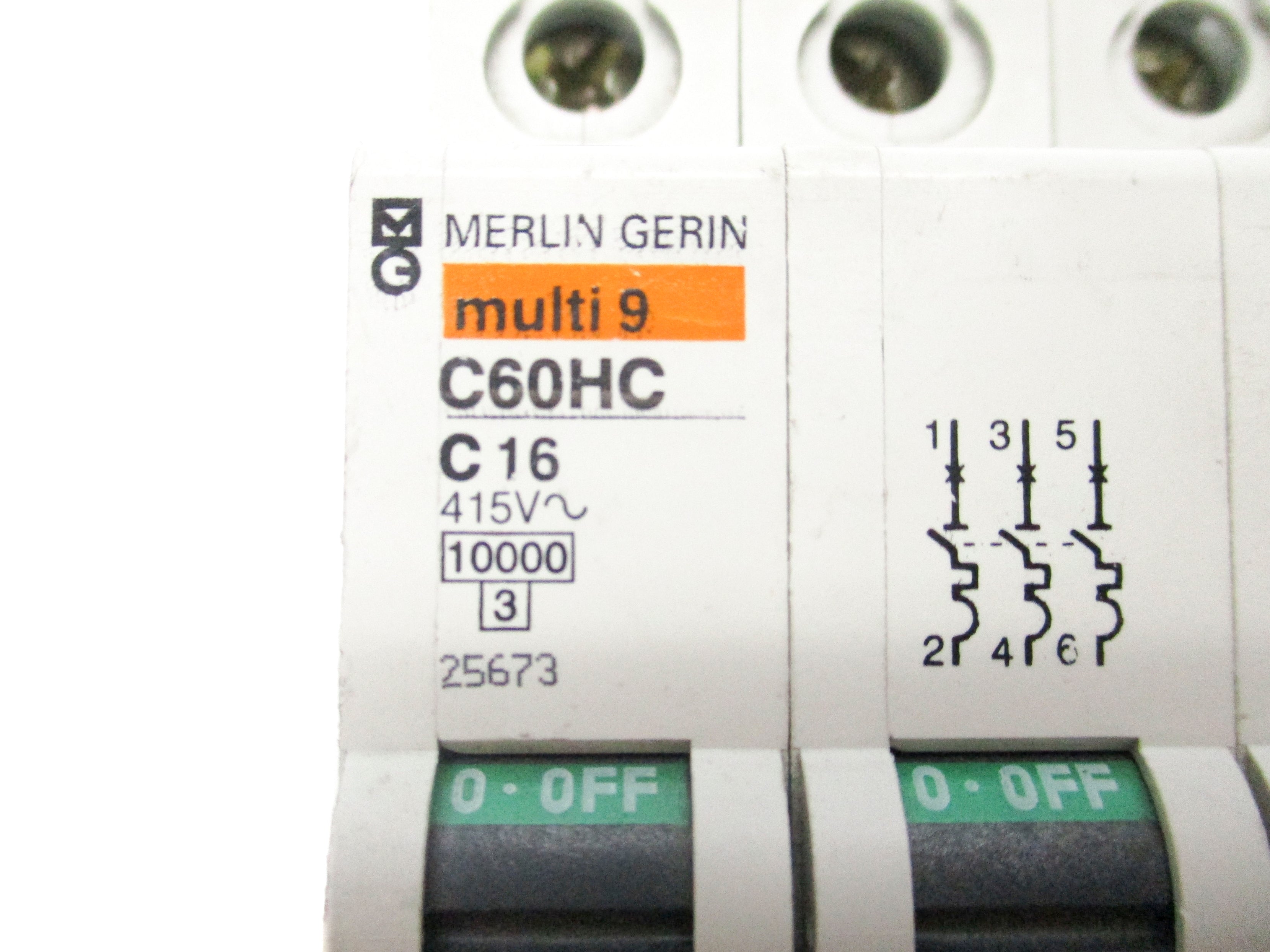 MERLIN GERIN C60HC 25673 415V 16A UNMP