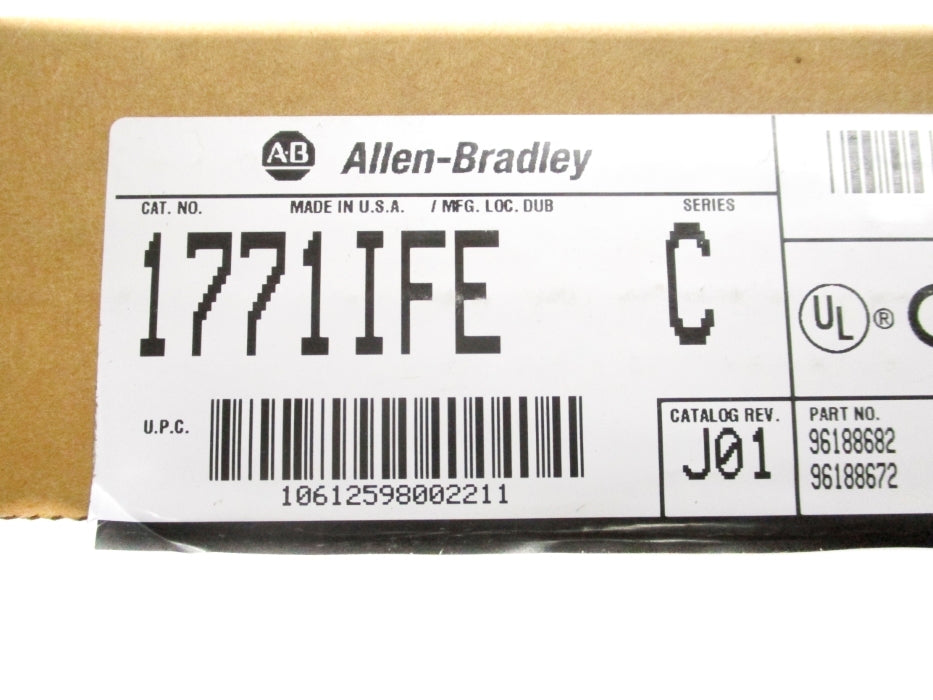 ALLEN BRADLEY 1771-IFE SER. C F/W B 5VDC 0.500A NSMP
